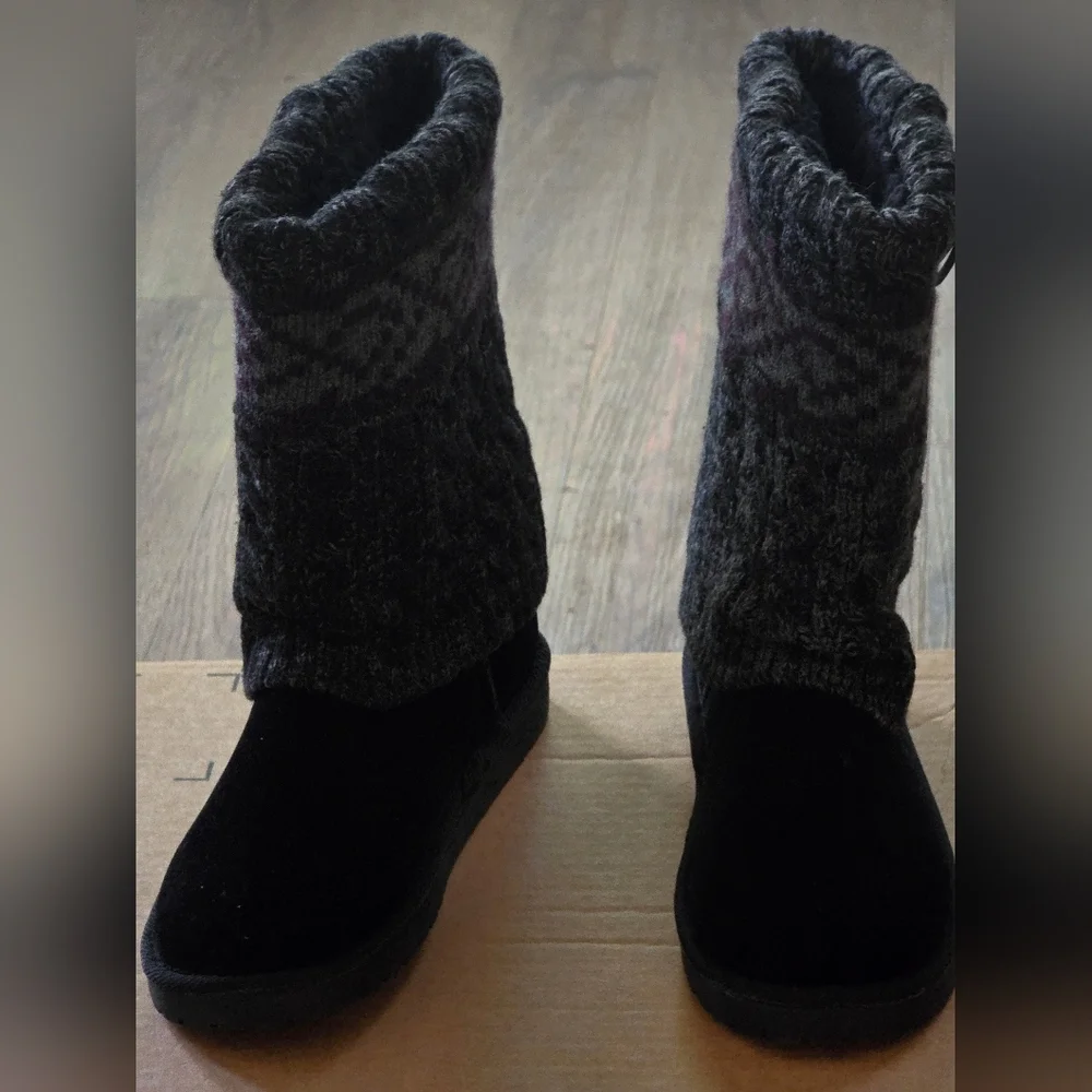MUK LUKS WOMENS CHERYL KNIT WINTER BOOTS | Size 6 | NWOT - Picture 12 of 13